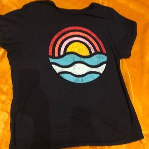 Rainbow printed t shirt